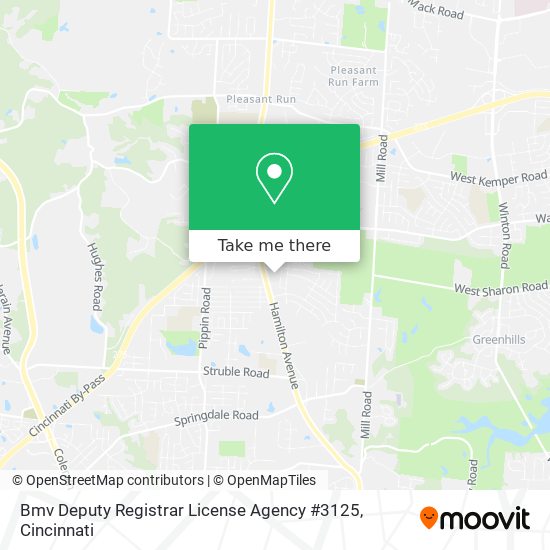 Bmv Deputy Registrar License Agency #3125 map