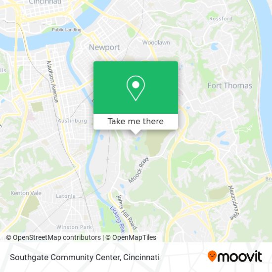 Southgate Community Center map