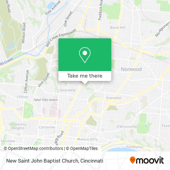 Mapa de New Saint John Baptist Church
