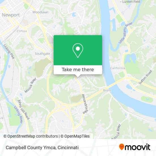 Campbell County Ymca map