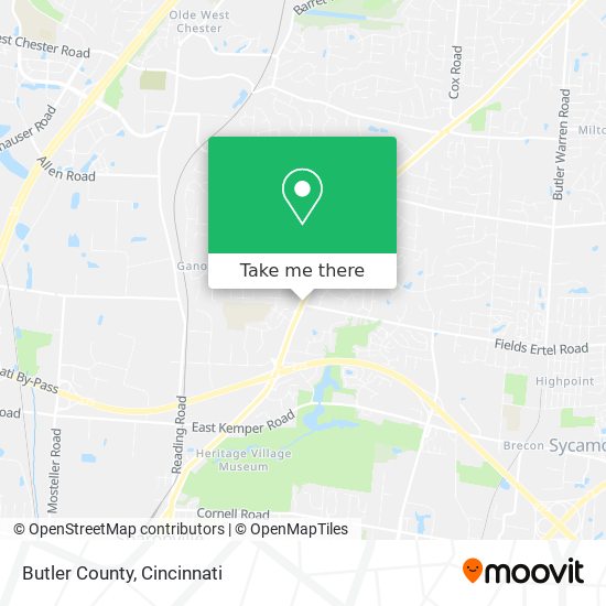 Mapa de Butler County