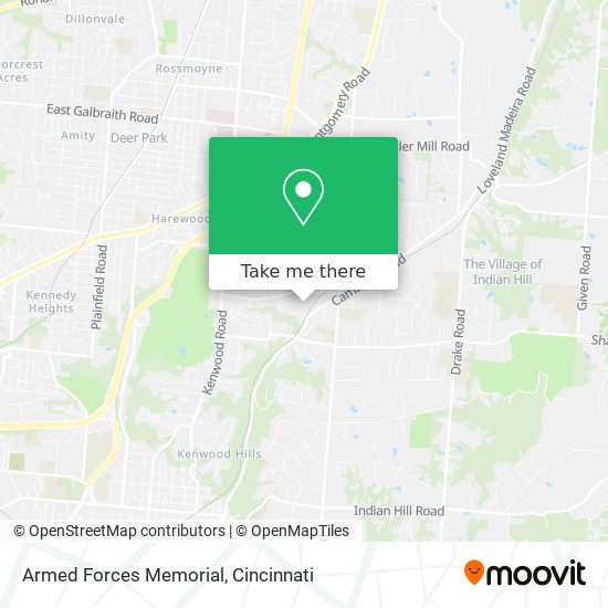 Mapa de Armed Forces Memorial