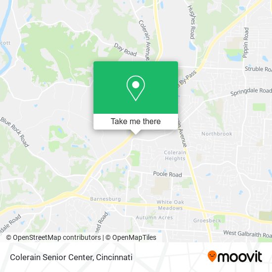 Colerain Senior Center map