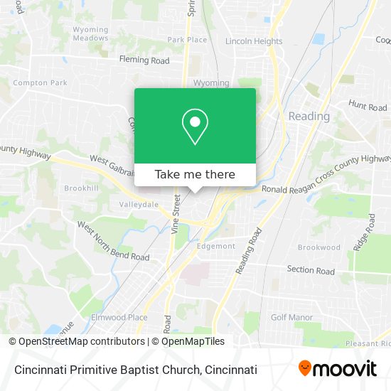 Cincinnati Primitive Baptist Church map