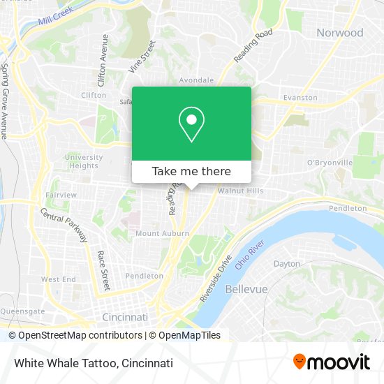 White Whale Tattoo map