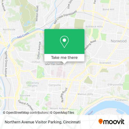 Northern Avenue Visitor Parking map