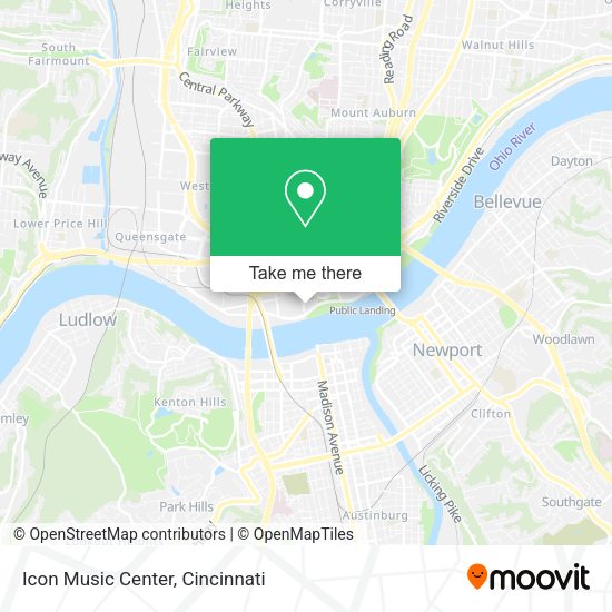 Mapa de Icon Music Center