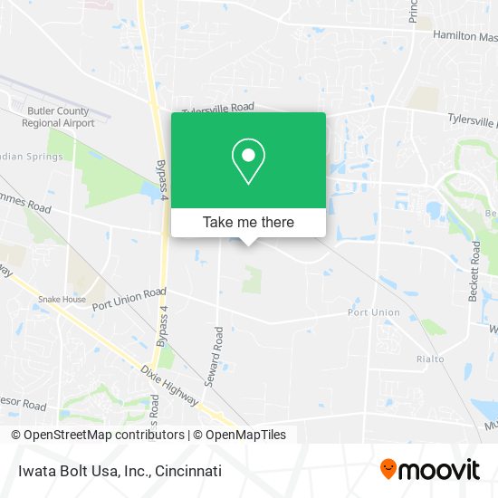 Mapa de Iwata Bolt Usa, Inc.