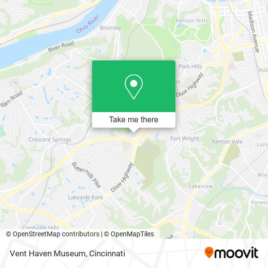Vent Haven Museum map