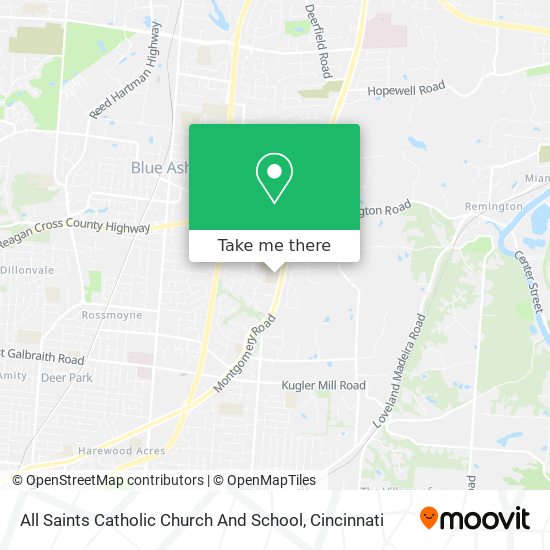 All Saints Catholic Church And School map