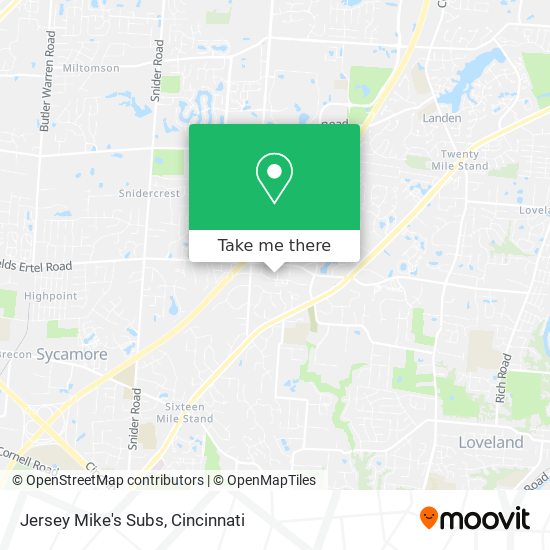 Mapa de Jersey Mike's Subs