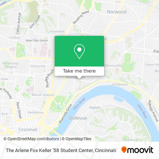 The Arlene Fox Keller ’58 Student Center map