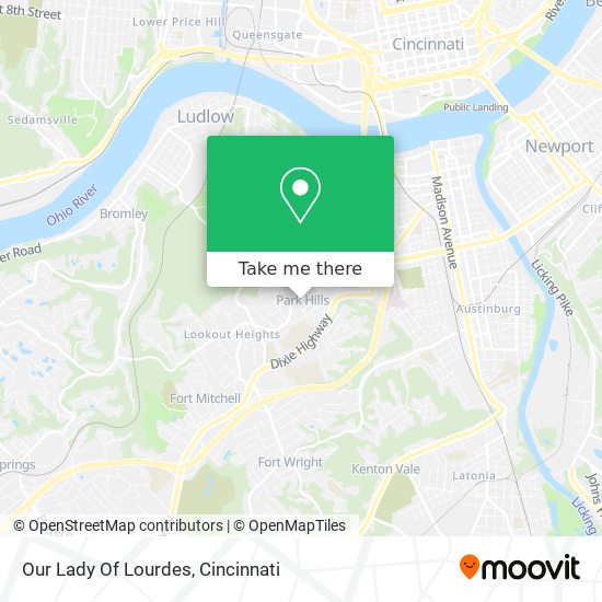 Our Lady Of Lourdes map