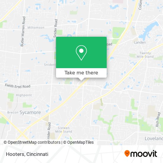 Hooters map