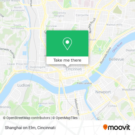 Shanghai on Elm map