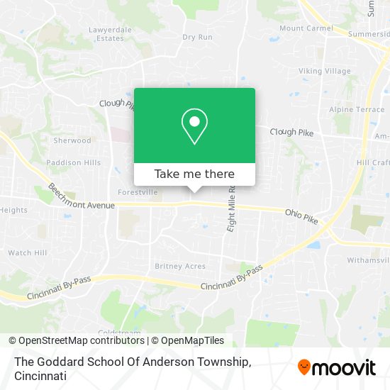 The Goddard School Of Anderson Township map
