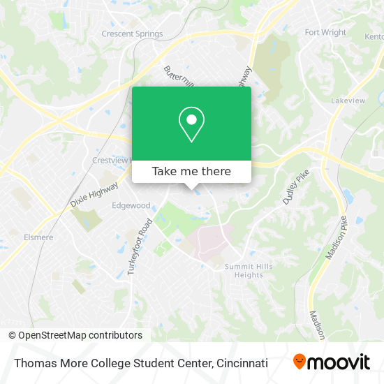 Thomas More College Student Center map