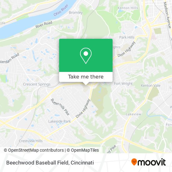 Beechwood Baseball Field map