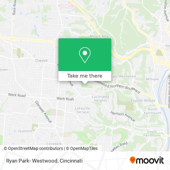 Mapa de Ryan Park- Westwood