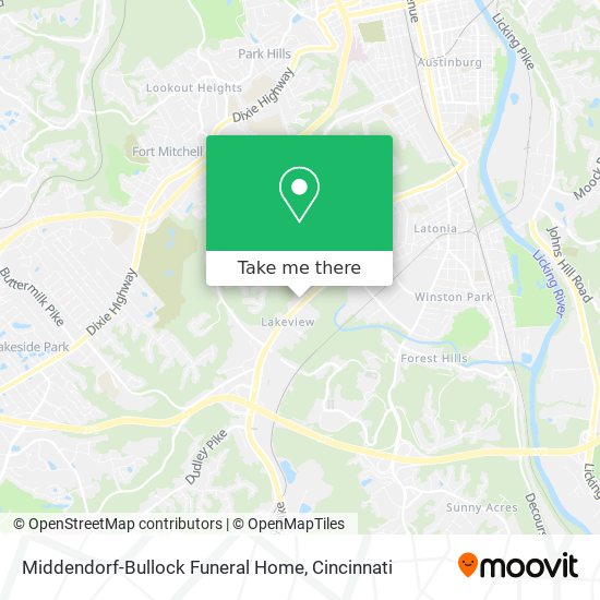Mapa de Middendorf-Bullock Funeral Home
