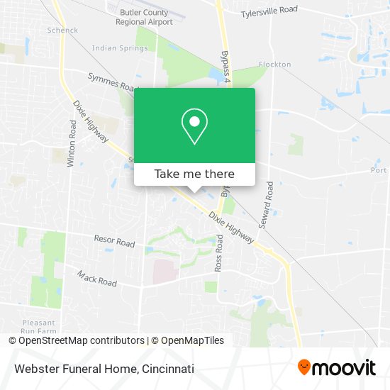 Mapa de Webster Funeral Home