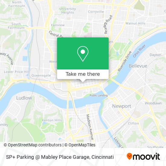 SP+ Parking @ Mabley Place Garage map
