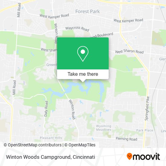 Mapa de Winton Woods Campground