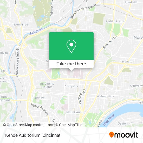 Mapa de Kehoe Auditorium