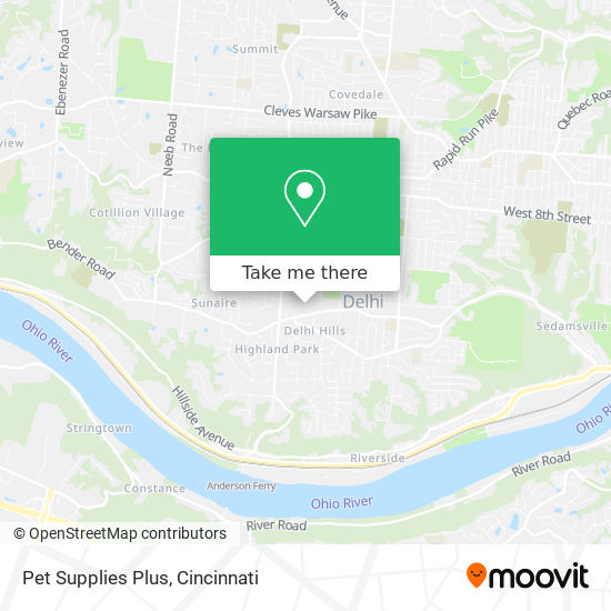 Mapa de Pet Supplies Plus