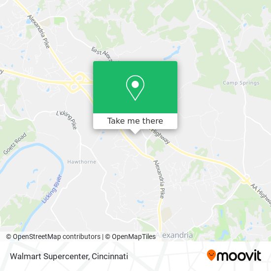 Walmart Supercenter map