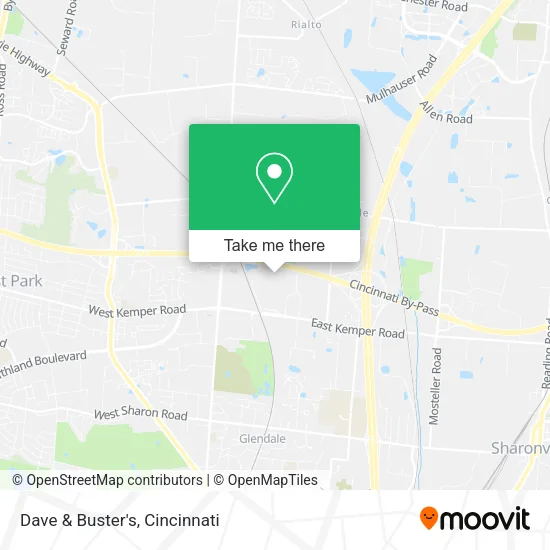 Dave & Buster's map