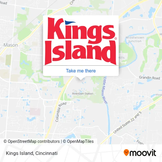 Kings Island map