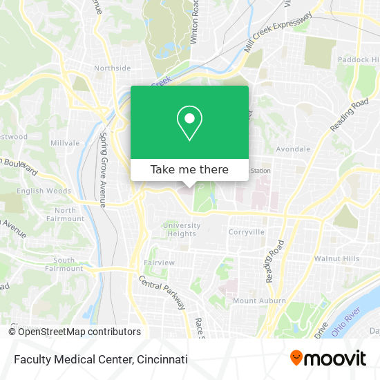 Faculty Medical Center map