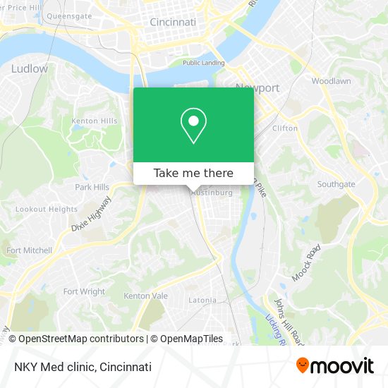 Mapa de NKY  Med clinic
