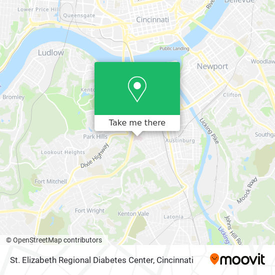 Mapa de St. Elizabeth Regional Diabetes Center