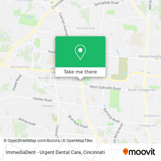 Mapa de ImmediaDent - Urgent Dental Care