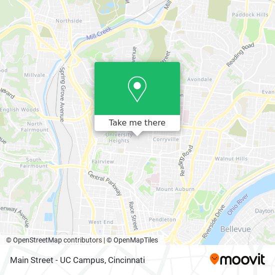 Main Street - UC Campus map