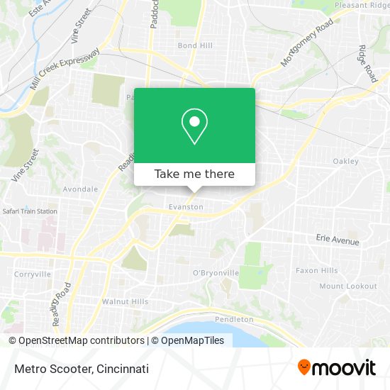 Metro Scooter map