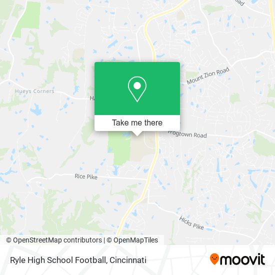 Ryle High School Football map