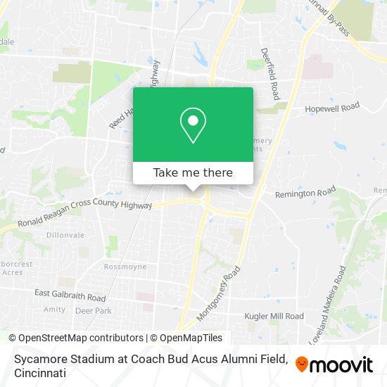 Sycamore Stadium at Coach Bud Acus Alumni Field map