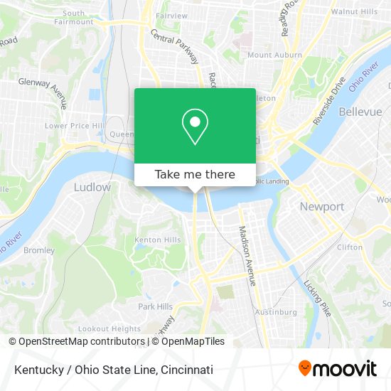 How to get to Kentucky / Ohio State Line in Cincinnati by Bus?