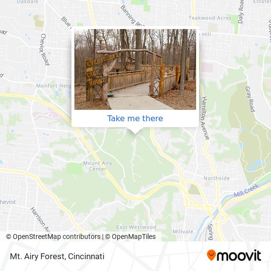 Mapa de Mt. Airy Forest