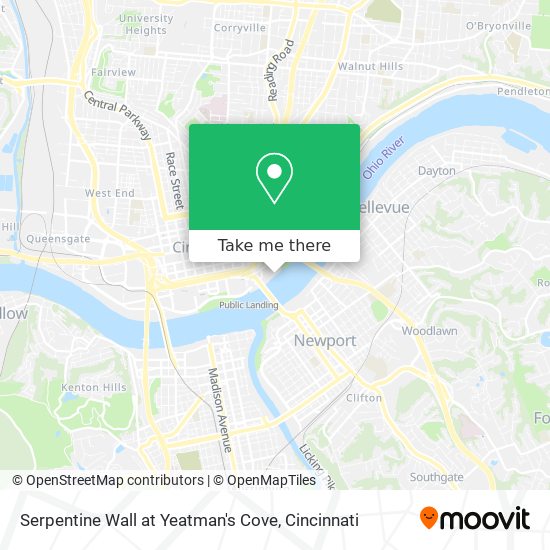 Mapa de Serpentine Wall at Yeatman's Cove