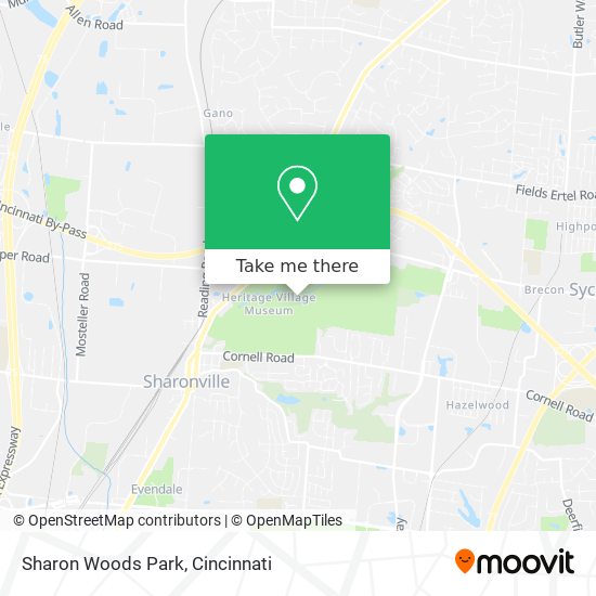 Sharon Woods Park map