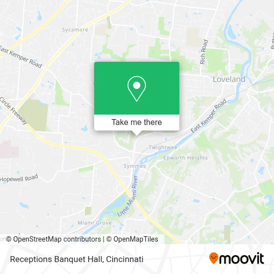 Receptions Banquet Hall map