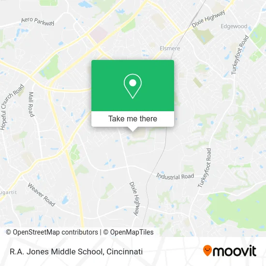 R.A. Jones Middle School map