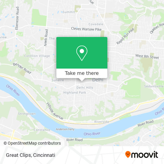 Mapa de Great Clips