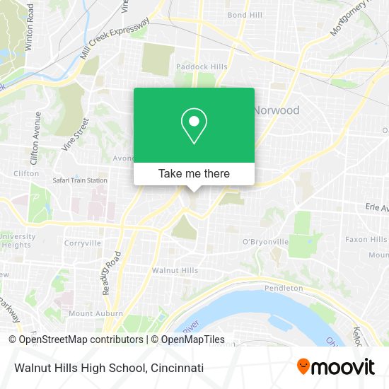 Mapa de Walnut Hills High School