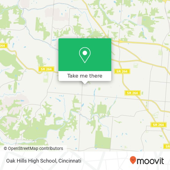 Mapa de Oak Hills High School