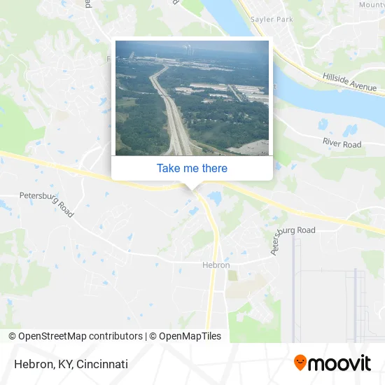 Hebron, KY map